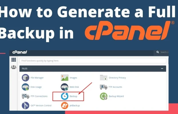 Taking cPanel Backup with SSH